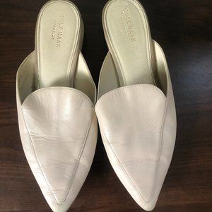 Cole Haan Piper Mule - Light Pink Leather, Pointed Toe